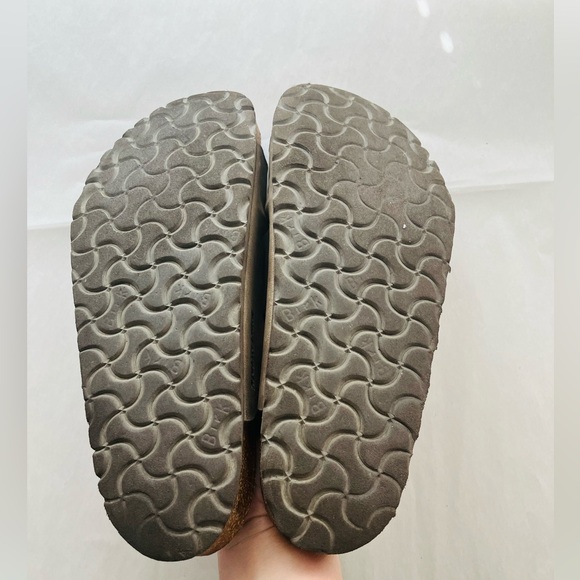 Birkenstock FLORIDA Brown Birko Flor Slides SOFT FOOTBED Leather Sandals 38(8.5) - Picture 6 of 6